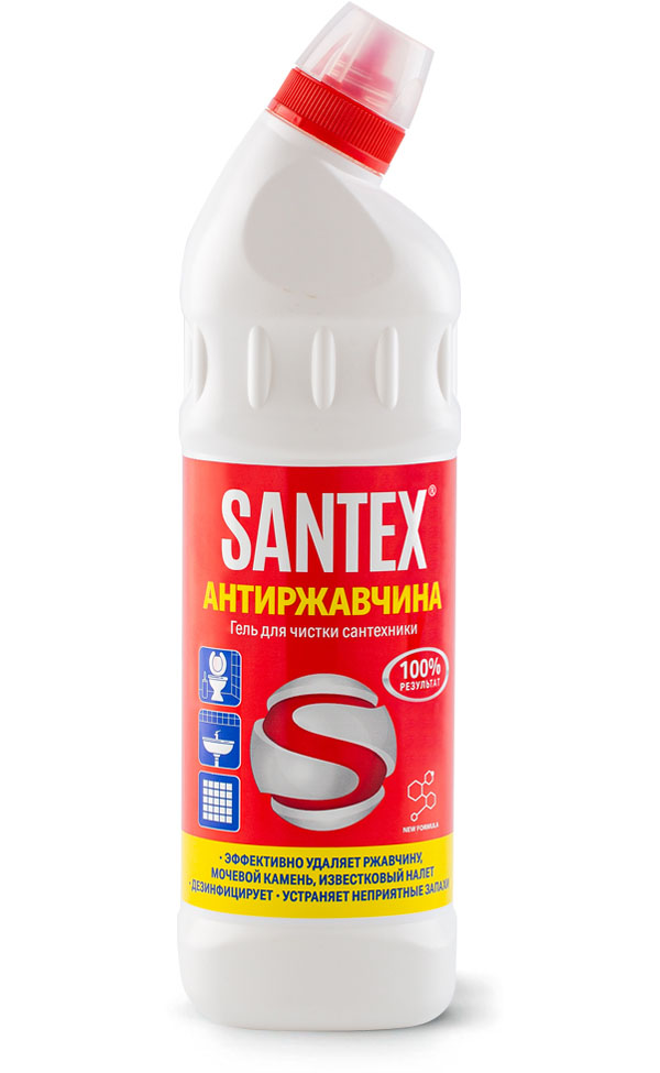 «SANTEX АНТИРЖАВЧИНА» гель для чистки сантехники, 750 г